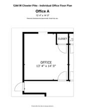 1244 West Chester Pike, West Chester, PA à louer Plan d’étage– Image 1 sur 9