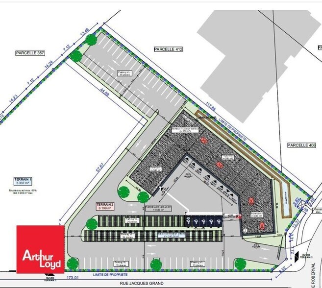 Local commercial dans Nogent-le-Phaye à louer - Plan de site – Image 3 sur 3