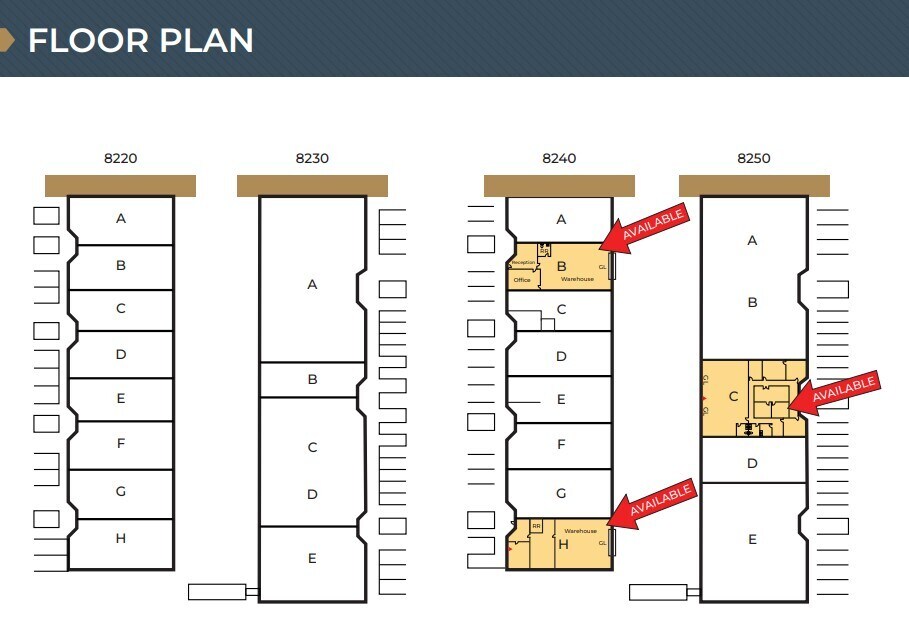 8250 Belvedere Ave, Sacramento, CA à louer Plan d’étage– Image 1 sur 1