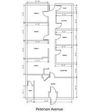 2516 W Peterson Ave, Chicago, IL à louer Plan d’étage– Image 1 sur 1