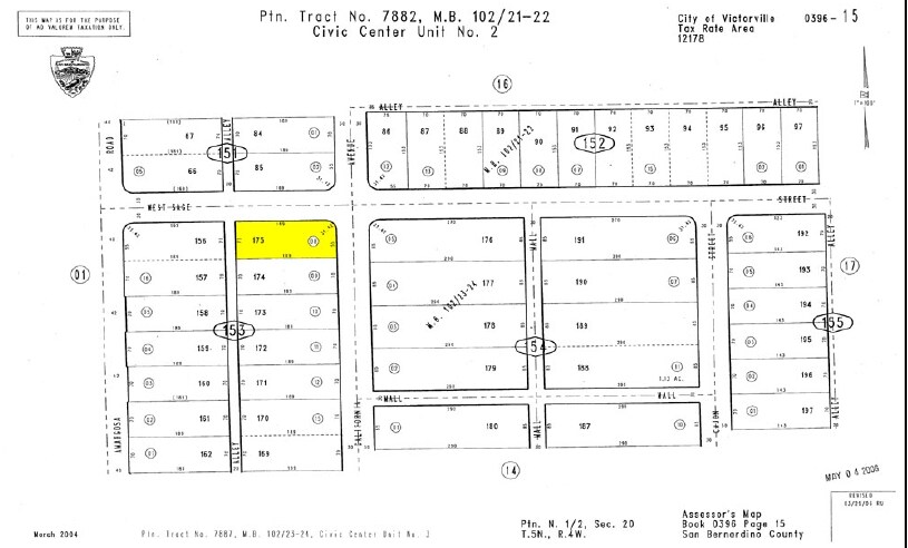 14396 W California St, Victorville, CA à vendre - Plan cadastral – Image 3 sur 3