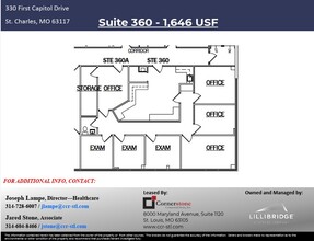 330 First Capitol Dr, Saint Charles, MO à louer Plan d’étage– Image 2 sur 2