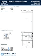 6901 K Ave, Plano, TX à louer Plan d’étage– Image 2 sur 2