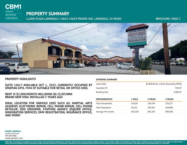 14617 Prairie Ave, Lawndale, CA à louer - Photo de l’immeuble – Image 2 sur 7