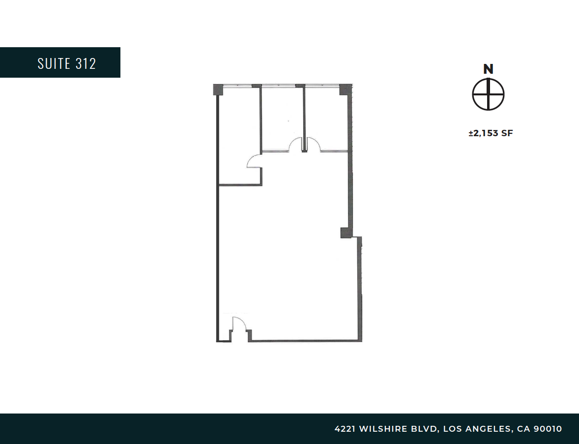 4221 Wilshire Blvd, Los Angeles, CA à louer Plan d’étage– Image 1 sur 2