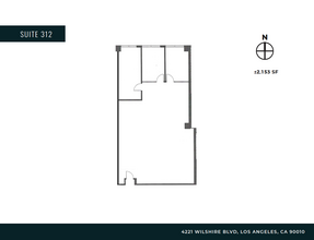 4221 Wilshire Blvd, Los Angeles, CA à louer Plan d’étage– Image 1 sur 2