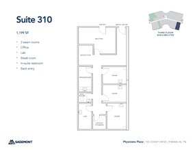 100 Covey Dr, Franklin, TN à louer Plan d’étage– Image 1 sur 1