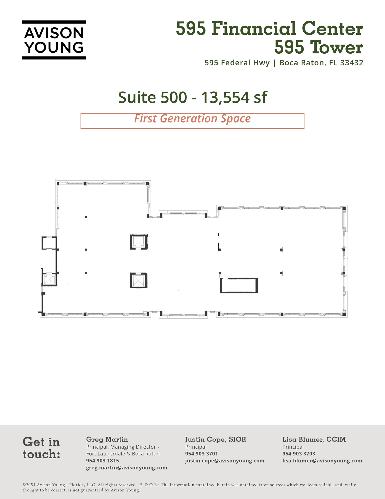 595 S Federal Hwy, Boca Raton, FL à louer Plan d’étage– Image 1 sur 1