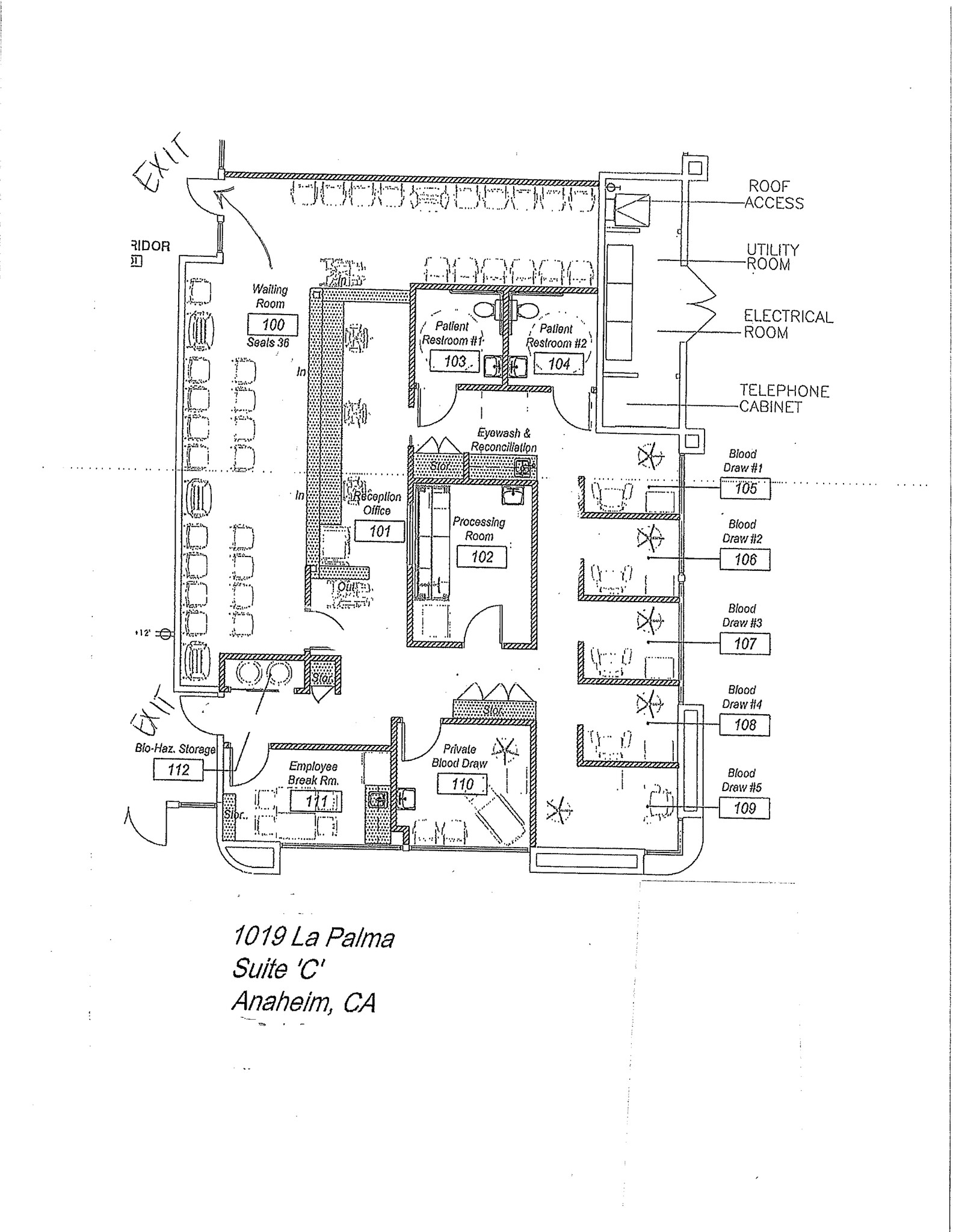 1019 W La Palma Ave, Anaheim, CA à louer Plan de site– Image 1 sur 1