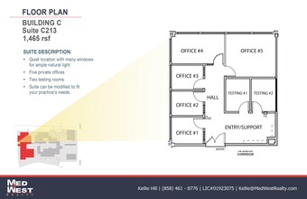 8950 Villa La Jolla Dr, La Jolla, CA à louer Plan d’étage– Image 1 sur 1