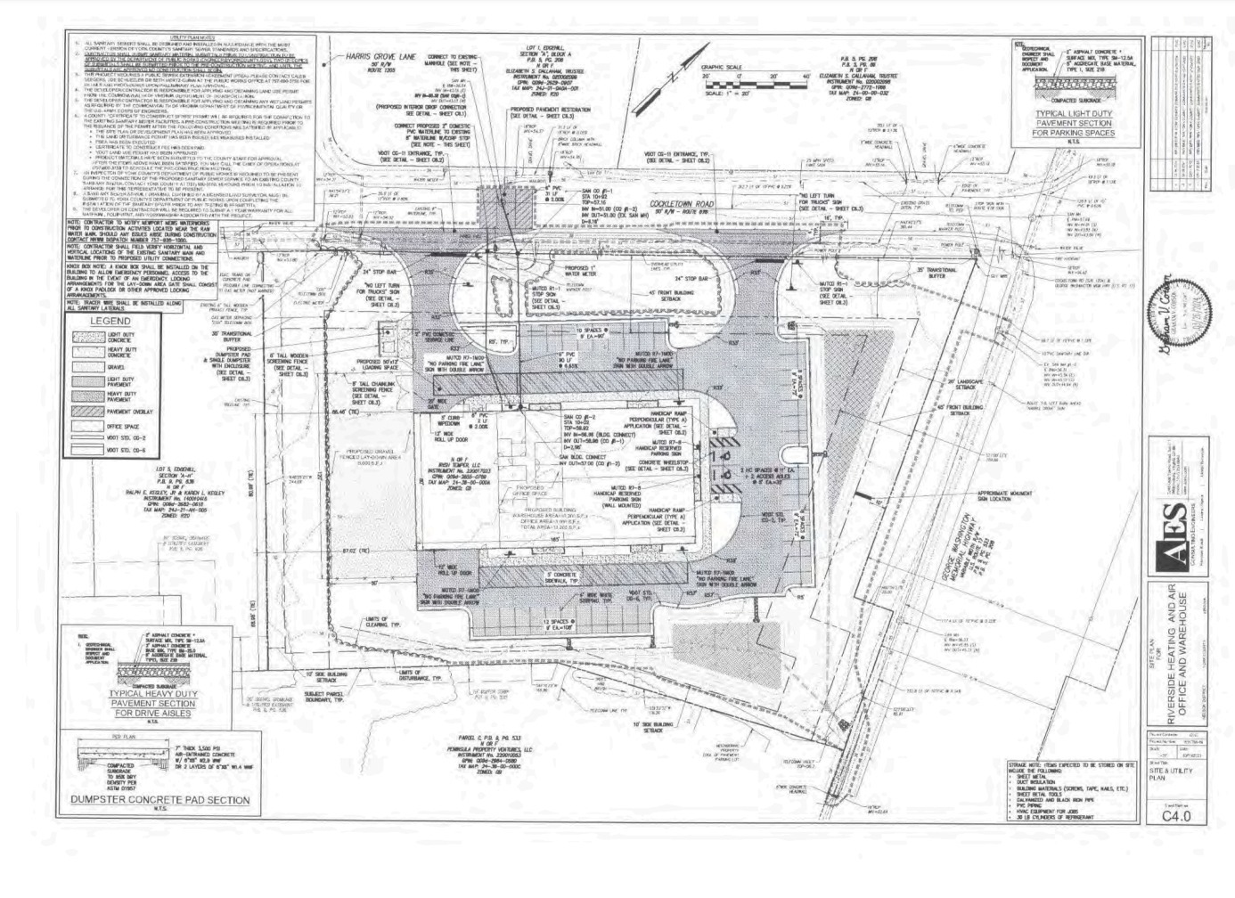 8529 George Washington Memorial Hwy, Yorktown, VA à louer Plan de site– Image 1 sur 2