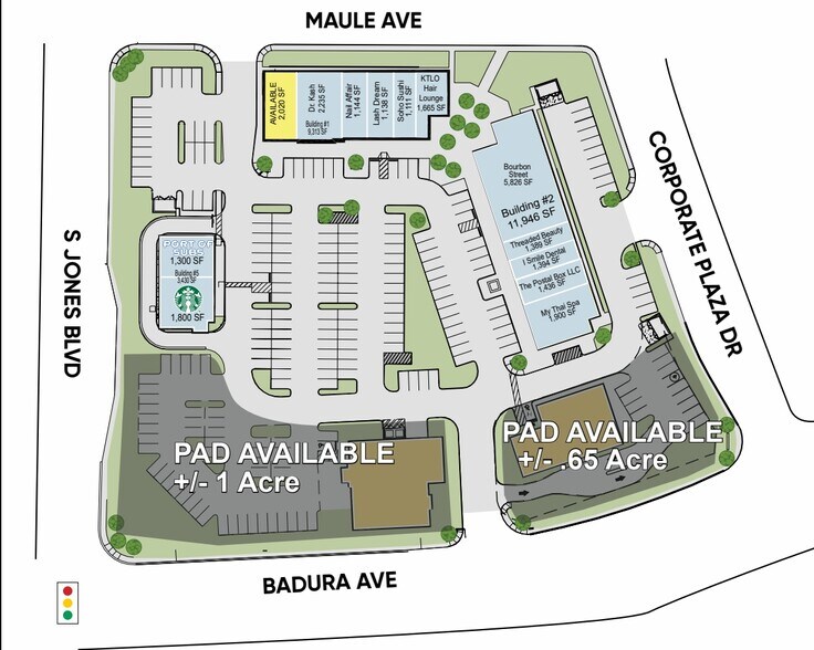 6020 Badura Ave, Las Vegas, NV à louer - Plan de site – Image 1 sur 1
