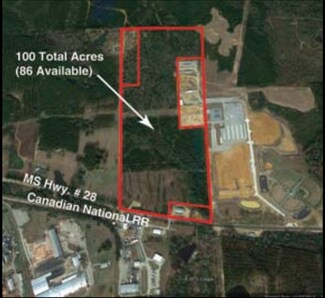 Plus de détails pour 28 W HIGHWAY - WEST TAYLORSVILLE INDUSTRIAL Park, Taylorsville, MS - Terrain à vendre