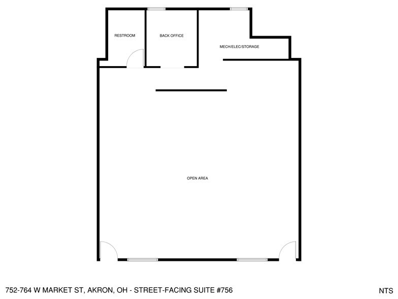 752-764 W Market St, Akron, OH à louer - Plan d’étage – Image 3 sur 11