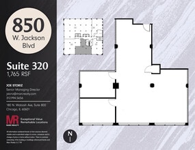 850 W Jackson Blvd, Chicago, IL à louer Plan d’étage– Image 1 sur 6
