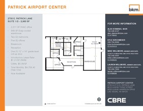 2700 E Patrick Ln, Las Vegas, NV à louer Plan d’étage– Image 1 sur 1