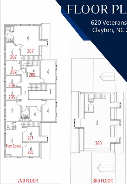 620 Veterans Pky, Clayton, NC à louer - Plan d’étage – Image 3 sur 10