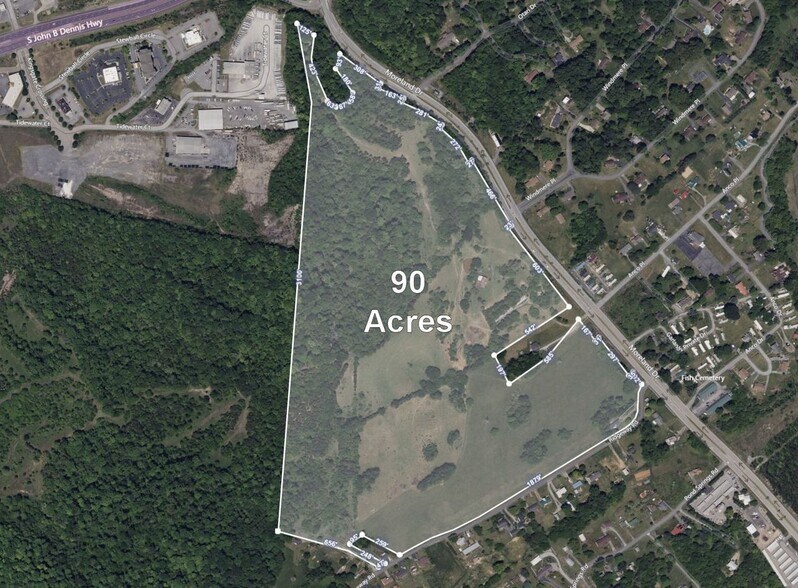 129 Ridgeway Rd, Kingsport, TN à vendre - Aérien – Image 1 sur 2