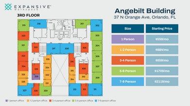 37 N orange Ave, Orlando, FL à louer Plan d’étage– Image 1 sur 7