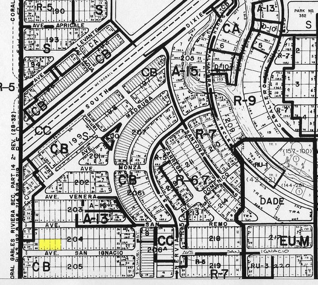 1575 San Ignacio Ave, Coral Gables, FL à louer - Plan cadastral – Image 2 sur 6