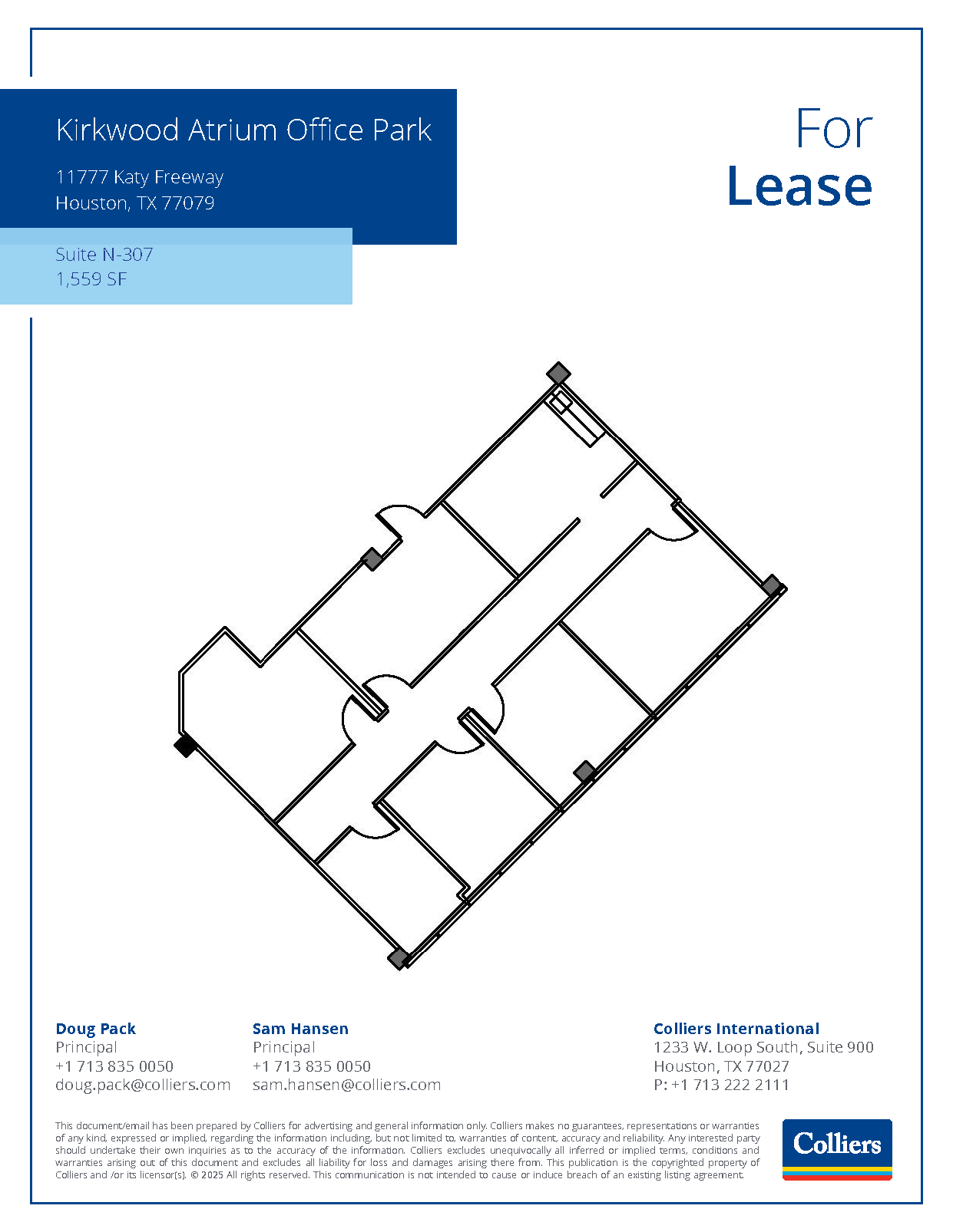 11777 Katy Fwy, Houston, TX à louer Plan d’étage– Image 1 sur 1