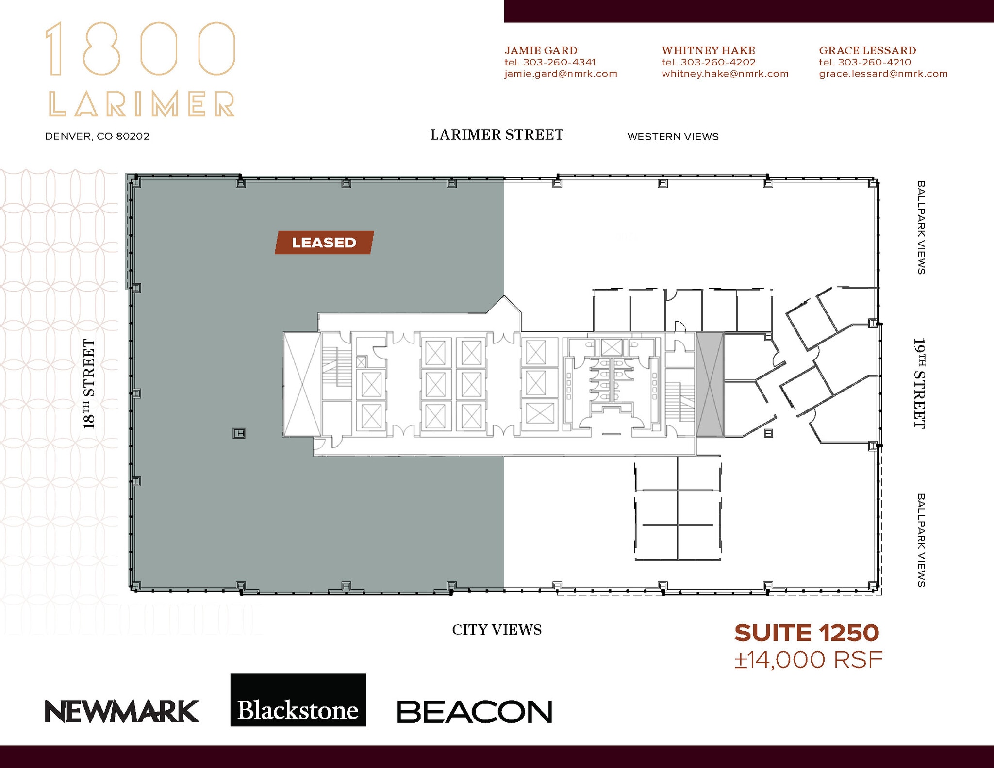 1800 Larimer St, Denver, CO à louer Plan d’étage– Image 1 sur 1