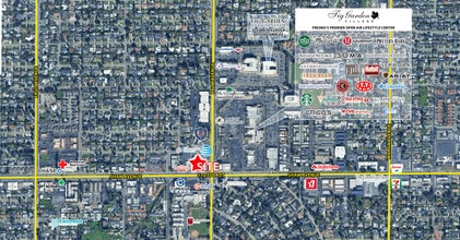1016 W Shaw Ave, Fresno, CA - Vue aérienne vue de carte - Image1