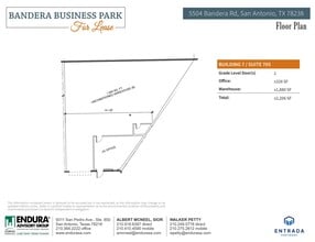 5504-1 Bandera Rd, San Antonio, TX à louer Plan d’étage– Image 1 sur 1