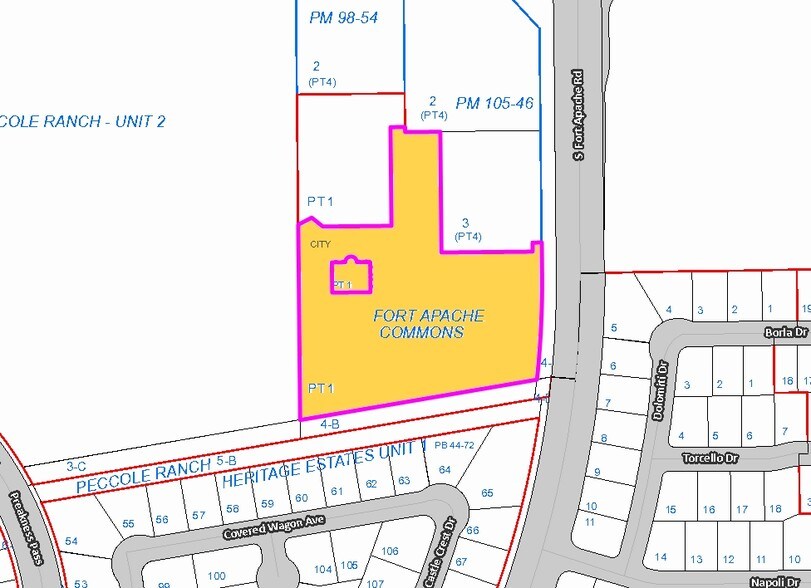 1215-1225 S Fort Apache Rd, Las Vegas, NV à louer - Plan cadastral – Image 2 sur 11