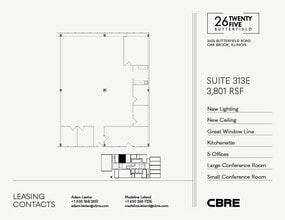 2625 Butterfield Rd, Oak Brook, IL à louer Plan d’étage– Image 1 sur 2