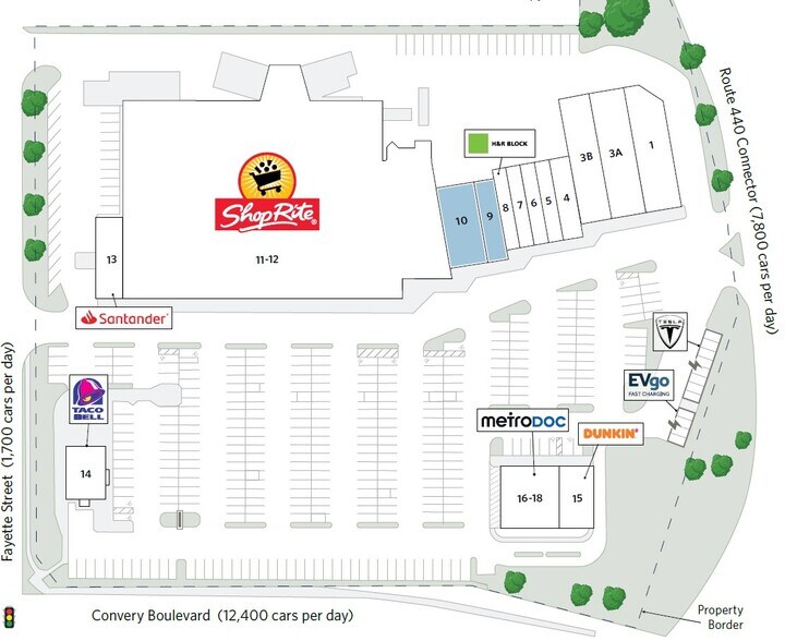 365 Convery Blvd, Perth Amboy, NJ à louer - Plan de site – Image 2 sur 15