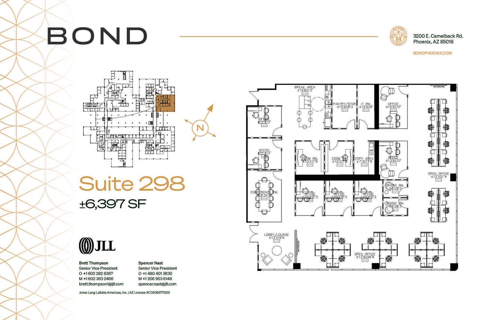 3200 E Camelback Rd, Phoenix, AZ à louer Plan d’étage– Image 1 sur 1