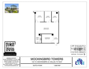 1341 W Mockingbird Ln, Dallas, TX à louer Plan d’étage– Image 1 sur 1