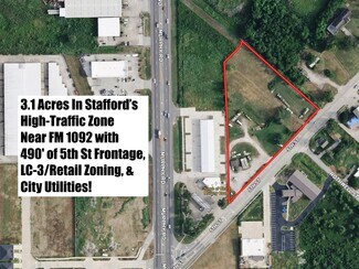 Plus de détails pour 0 5th St, Stafford, TX - Terrain à vendre