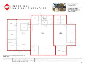 990 Sonoma Ave, Santa Rosa, CA à louer Plan d’étage– Image 1 sur 1