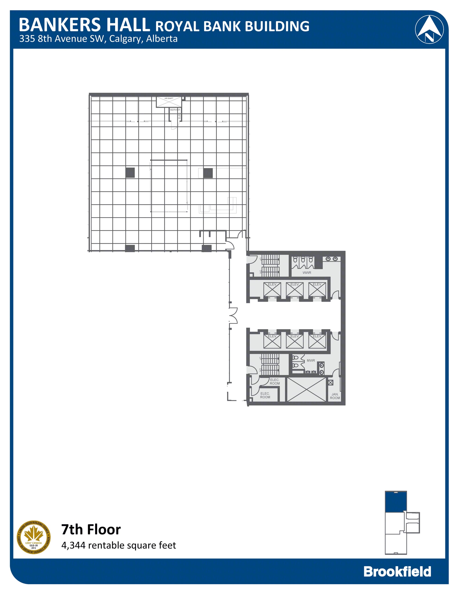 335 8th Ave SW, Calgary, AB à louer Plan d’étage– Image 1 sur 1
