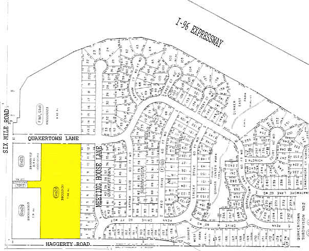 38905 6 Mile Rd, Livonia, MI à louer - Plan cadastral – Image 3 sur 8