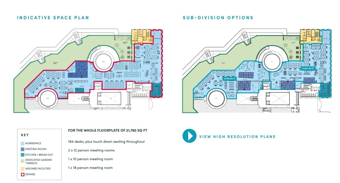 1 Tanfield, Edinburgh à louer Plan d’étage– Image 1 sur 6