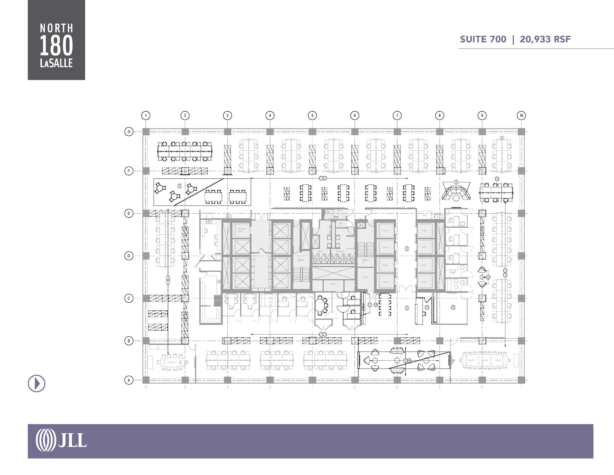 180 N LaSalle St, Chicago, IL à louer Plan d’étage– Image 1 sur 1