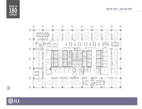 180 N LaSalle St, Chicago, IL à louer Plan d’étage– Image 1 sur 1