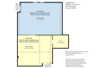 3800 W 12th St, Erie, PA à louer Plan d’étage– Image 2 sur 8