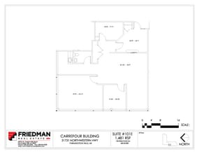 31731 Northwestern Hwy, Farmington Hills, MI à louer Plan d’étage– Image 1 sur 2