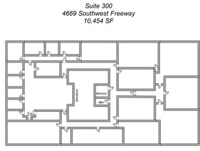 4669 Southwest Fwy, Houston, TX à louer Plan d’étage– Image 1 sur 1
