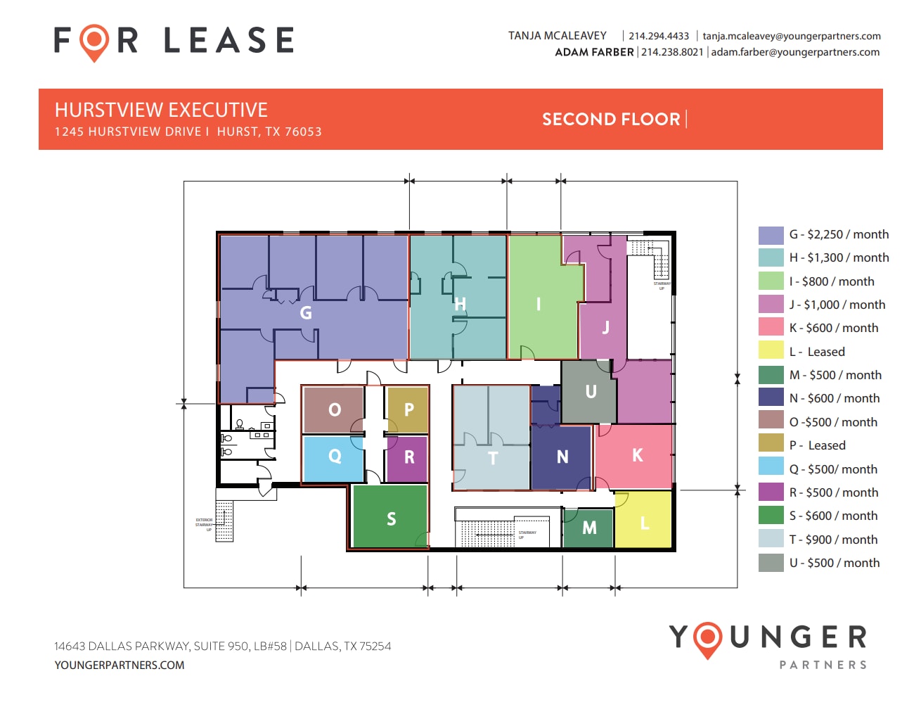 1245 Hurstview Dr, Hurst, TX à louer Plan d’étage– Image 1 sur 1