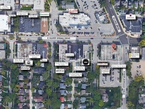 601-629 E Silver Spring Dr, Whitefish Bay, WI - VUE AÉRIENNE  vue de carte