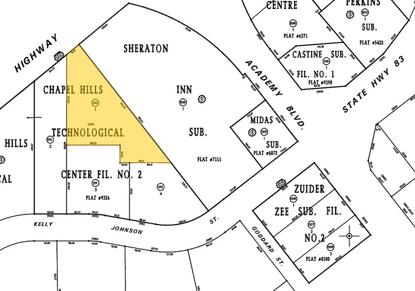 1055 Kelly Johnson Blvd, Colorado Springs, CO à vendre - Plan cadastral – Image 3 sur 19