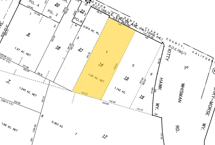161 E Evelyn Ave, Mountain View, CA à louer - Plan cadastral – Image 2 sur 4