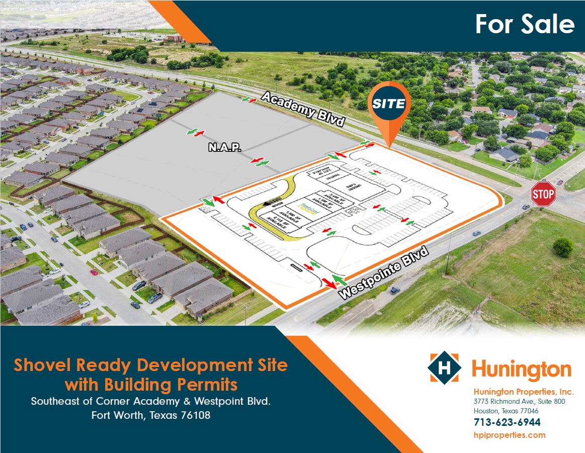 Southeast of Corner Academy & Westpoint Blvd. Fort, Fort Worth, TX à vendre Photo principale– Image 1 sur 2