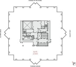 2121 Avenue of the Stars, Century City, CA à louer Plan d’étage– Image 2 sur 5