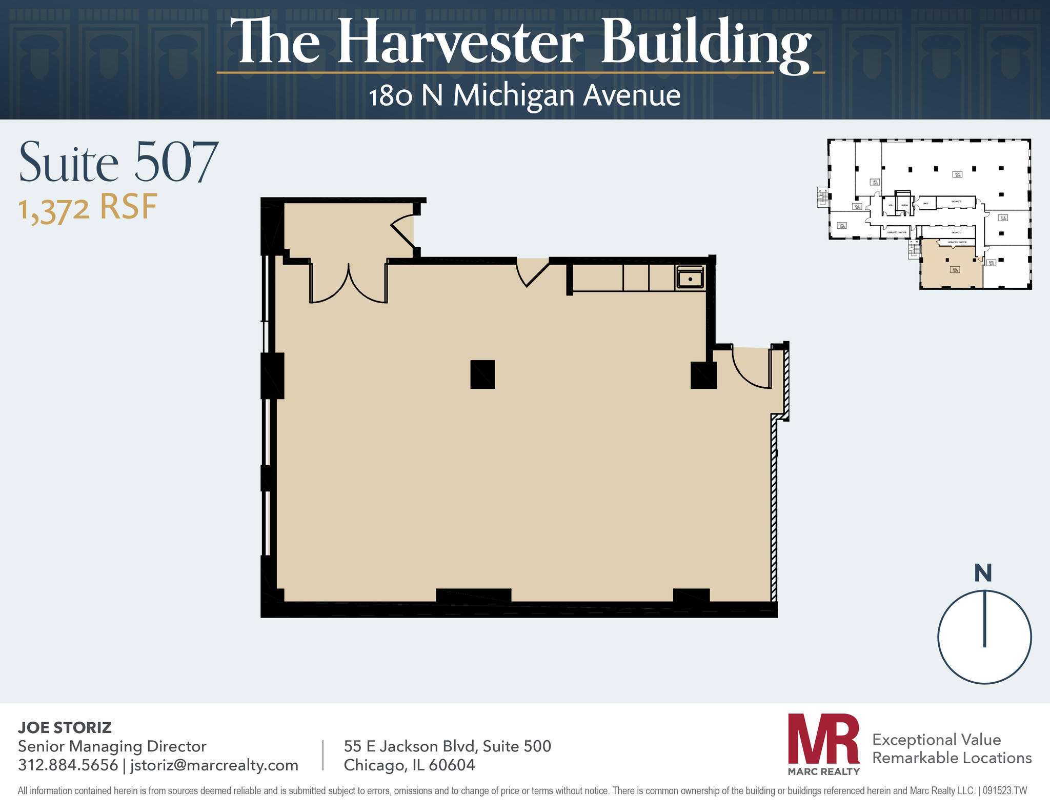 180 N Michigan Ave, Chicago, IL à louer Plan d’étage– Image 1 sur 4